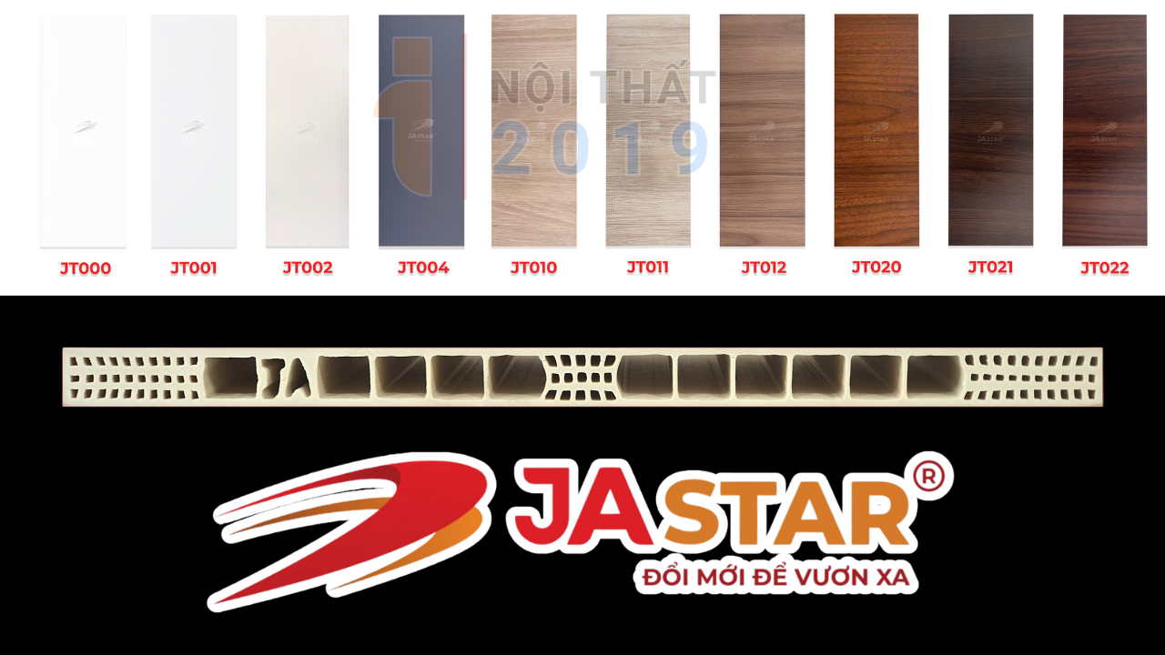 Bảng mã màu sắc tấm nhựa nội thất Jastar