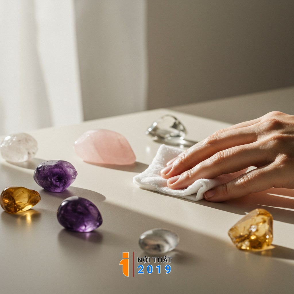 Bảo Quản và Thanh Tẩy Năng Lượng Đá Quý Để Duy Trì Phong Thủy Tốt