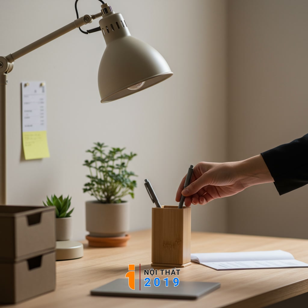 Bí quyết duy trì bàn làm việc ngăn nắp và thẩm mỹ nội thất lâu dài