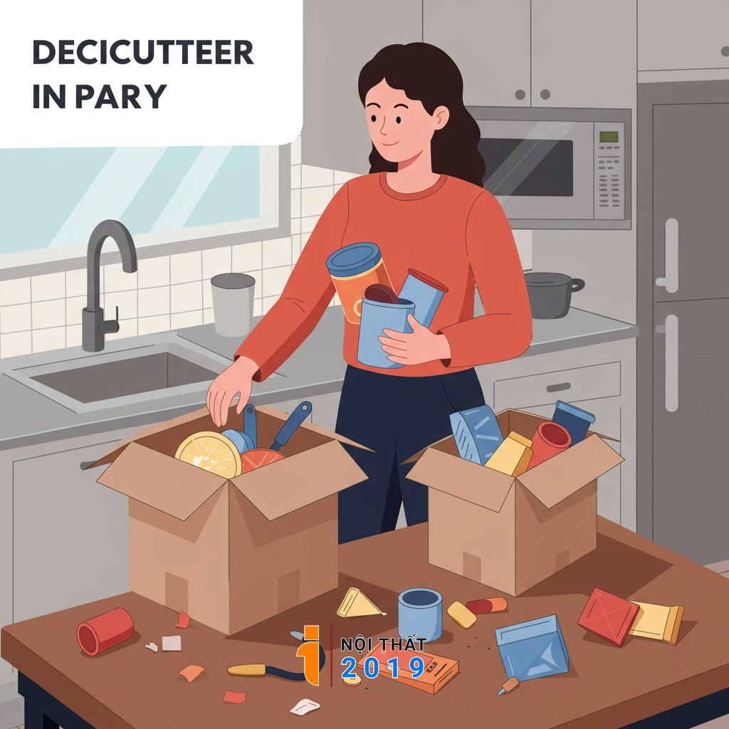 Bước đầu tiên: Dọn dẹp và loại bỏ đồ dùng không cần thiết