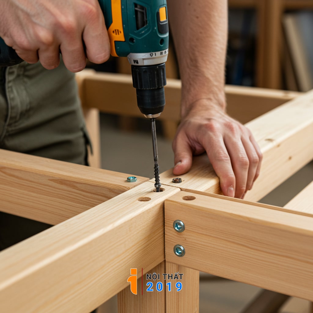 Các Bước Chế Tác và Lắp Ráp Giường