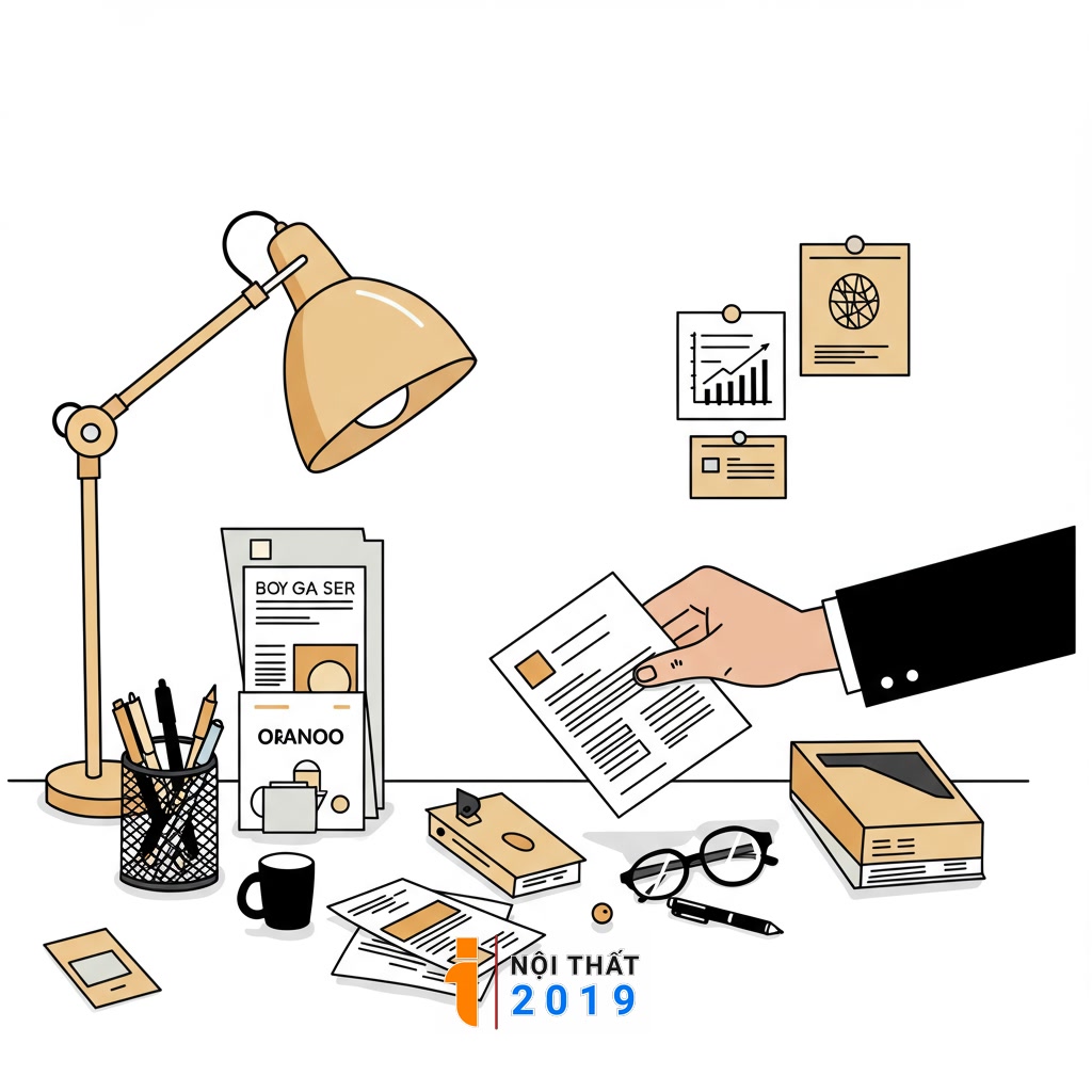 Các bước thực hiện: Dọn dẹp, phân loại và tối ưu hóa không gian bàn làm việc
