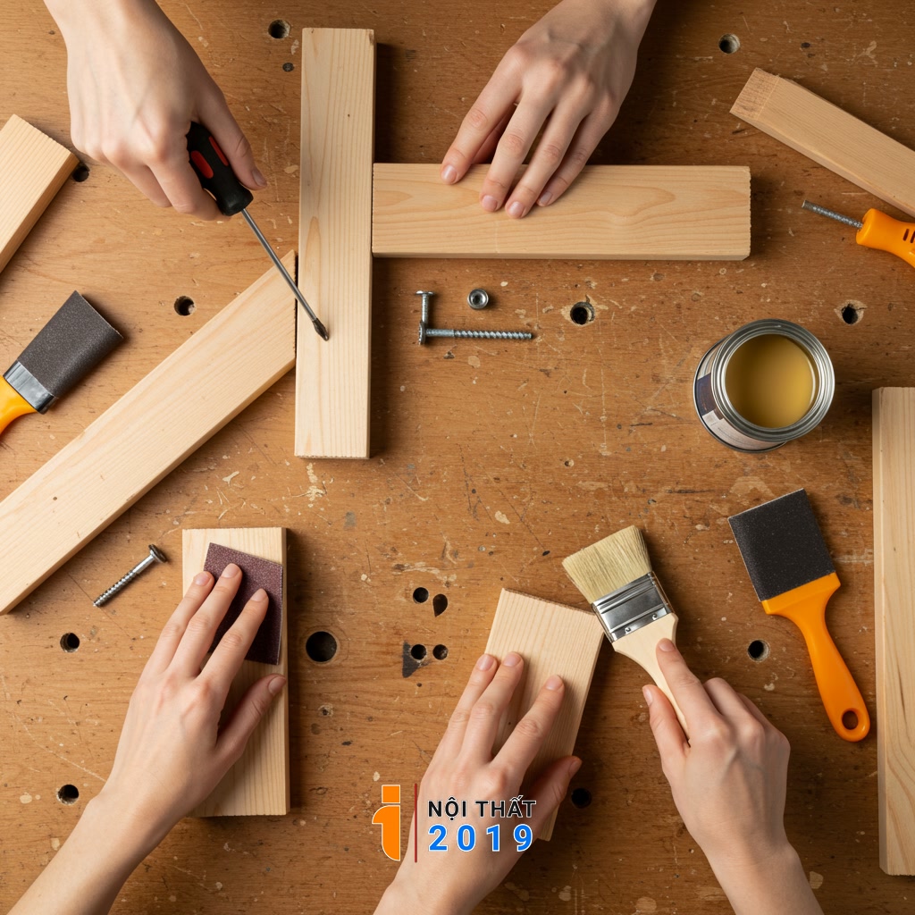 Các kỹ thuật cơ bản để làm nội thất handmade dễ dàng