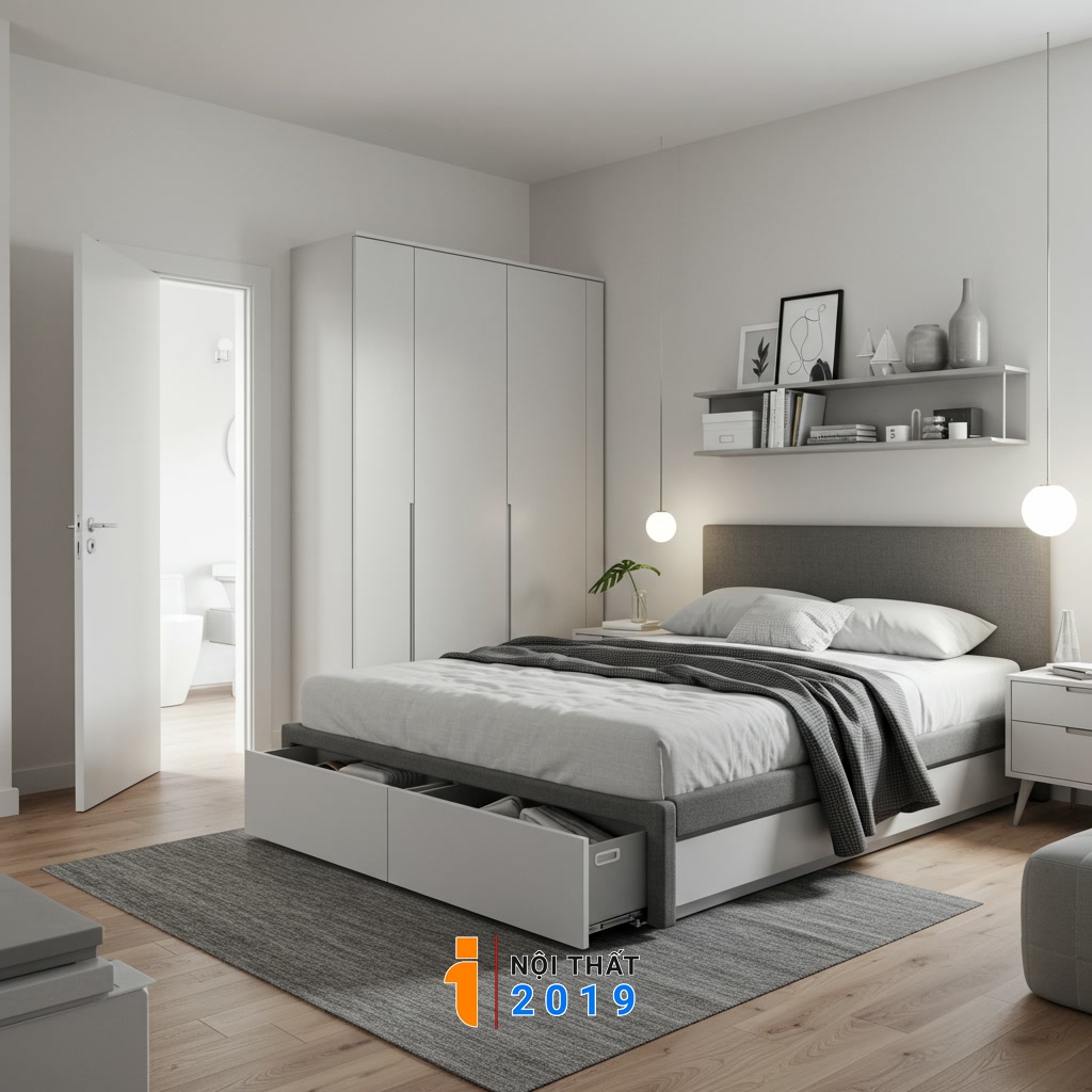 Các nguyên tắc cơ bản khi sắp xếp nội thất phòng ngủ hiệu quả