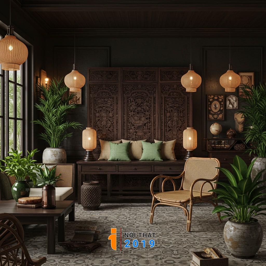 Các yếu tố nội thất và vật liệu đặc trưng