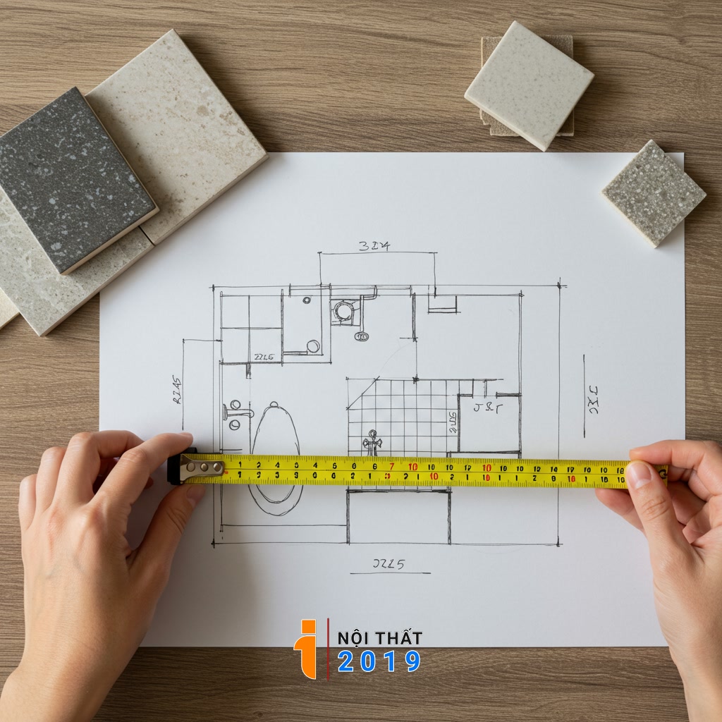 Chuẩn bị và lên kế hoạch trước khi lựa chọn nội thất phòng tắm