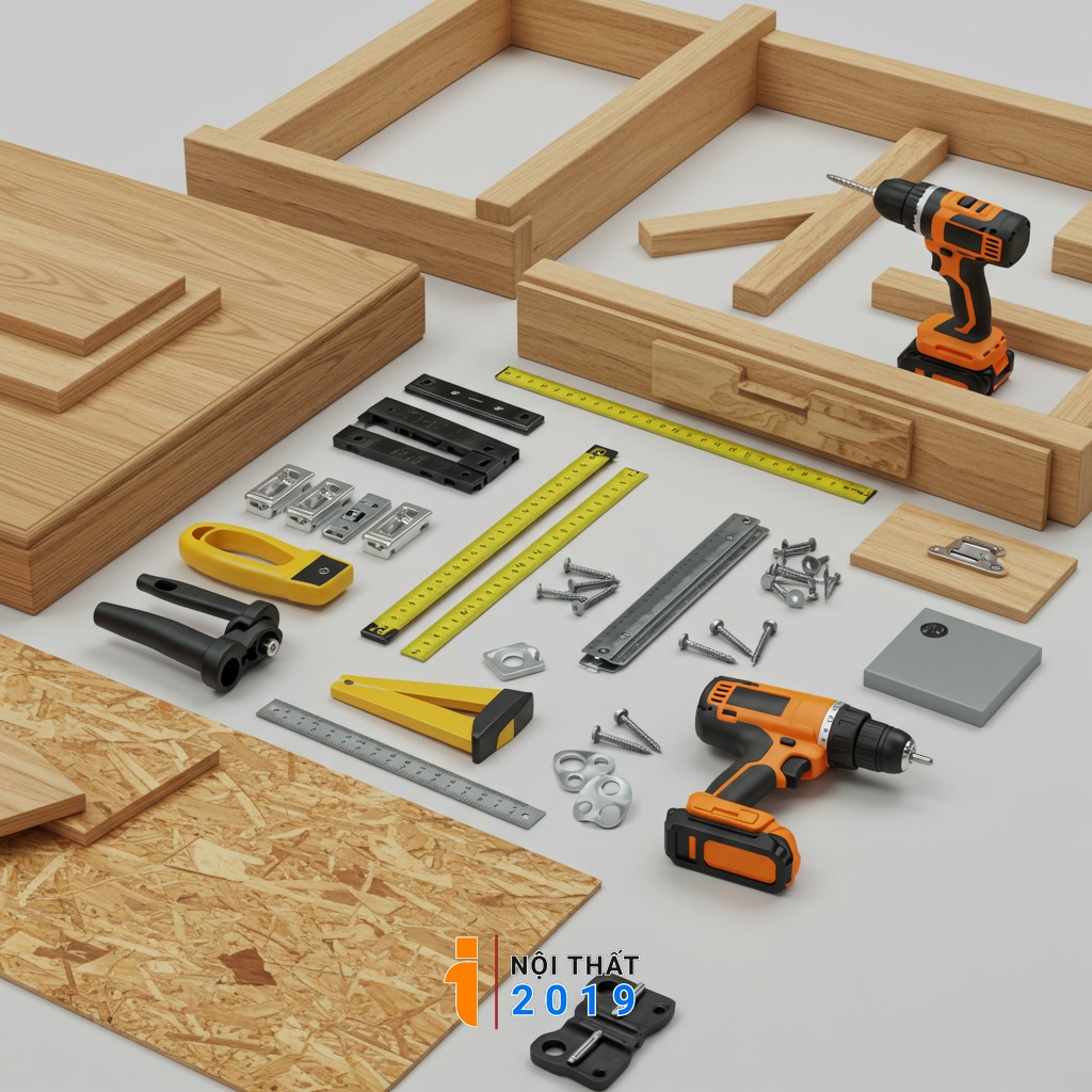Chuẩn bị vật liệu và dụng cụ cần thiết