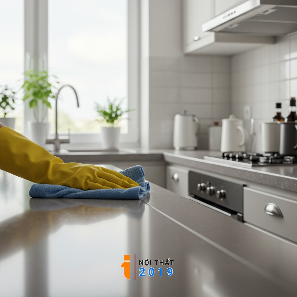 Duy trì sự gọn gàng và sạch sẽ cho phòng bếp