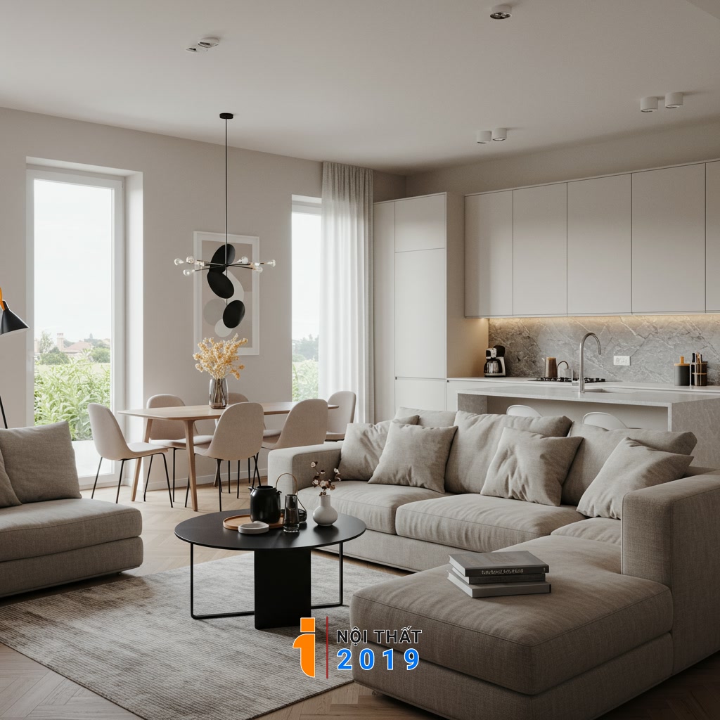 Giới thiệu: Không gian mở trong nội thất hiện đại và tầm quan trọng của sắp đặt
