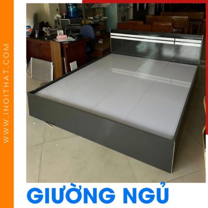Giường Ngủ màu xám đơn giản hiện đại tại xã Quang Minh