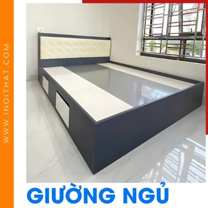 Giường Ngủ vân vải kèm ngăn kéo tại xã Trung Châu