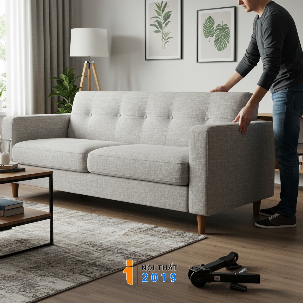 Hoàn Thiện Và Đặt Ghế Sofa Vào Bố Cục Nội Thất Phòng Khách