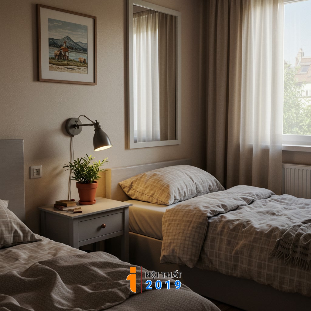 Hoàn thiện và Tạo phong cách cá nhân cho phòng ngủ nhỏ