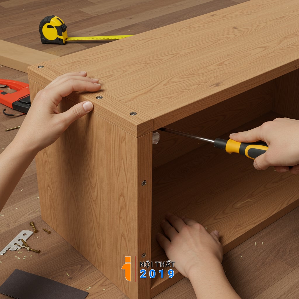 Hướng dẫn cơ bản tự làm kệ tivi đơn giản tại nhà
