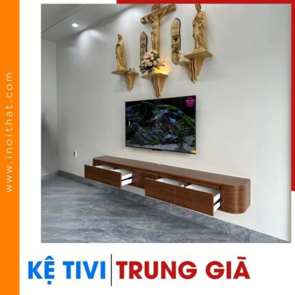 Kệ Tivi 2 ngăn kéo chữ I tại xã Trung Giã