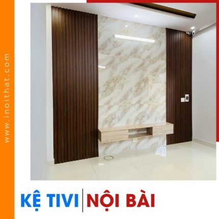 Kệ Tivi chữ I kèm ốp tường kịch giả đá kịch trần tại xã Nội Bài