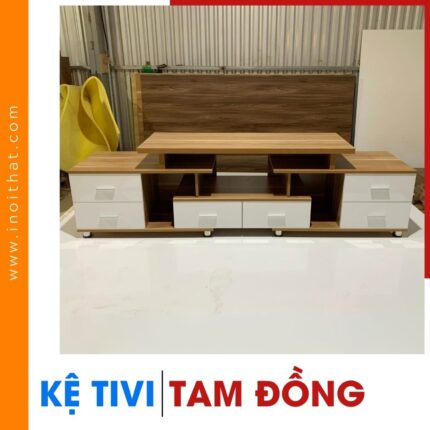 Kệ Tivi đóng sẵn 6 ngăn kéo tại xã Tam Đồng