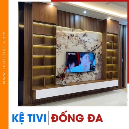 Kệ Tivi hệ tủ treo tường kèm tủ rượu tại phường Đống Đa