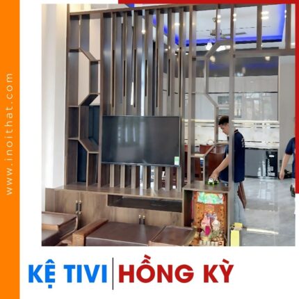 Kệ Tivi khung vách ngăn kịch trần đợt đứng tại xã Hồng Kỳ