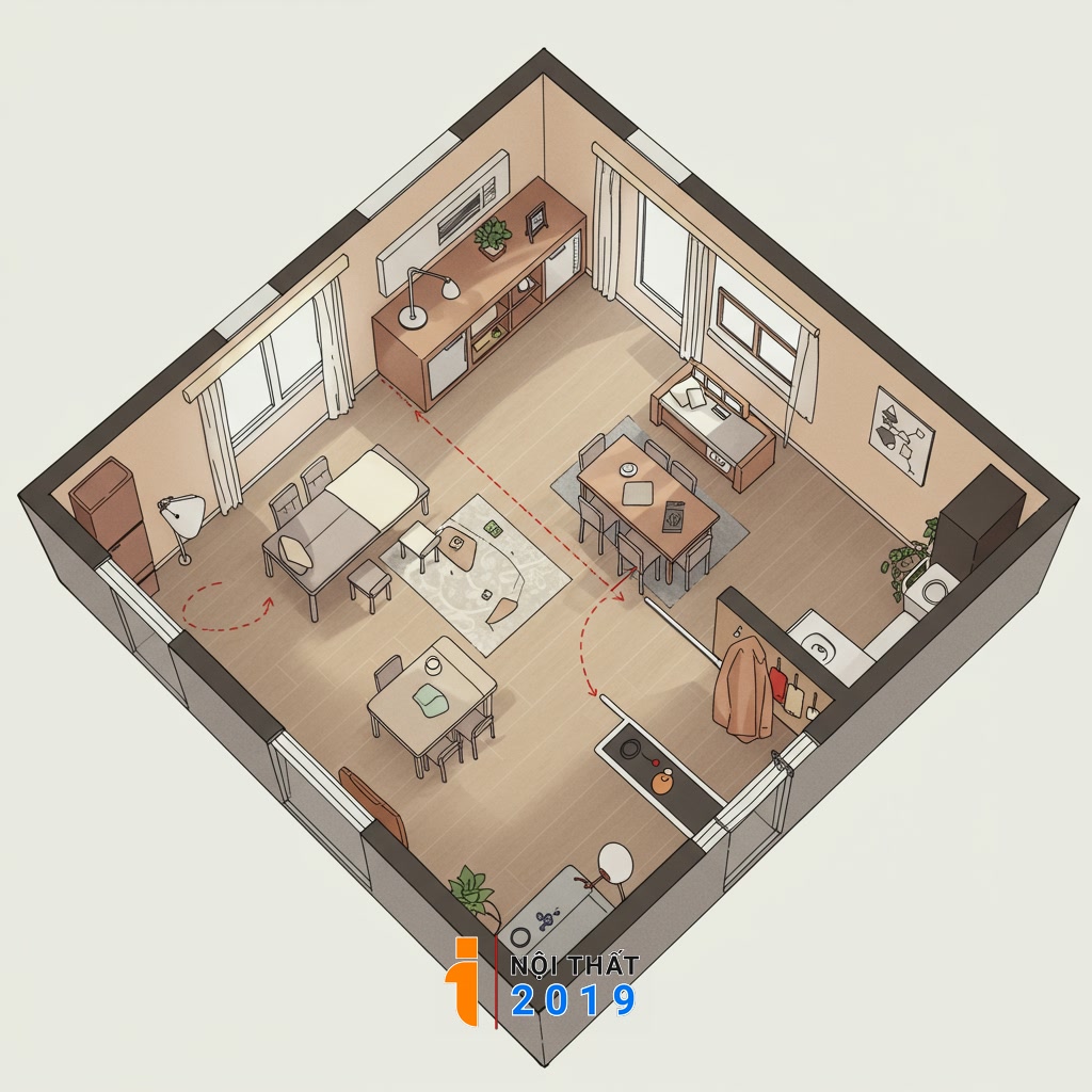 Lập kế hoạch bố trí và tối ưu hóa diện tích căn hộ