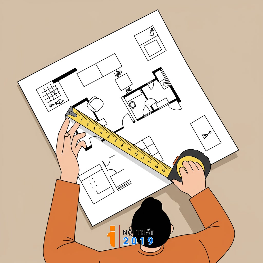 Lập kế hoạch và đánh giá không gian phòng khách