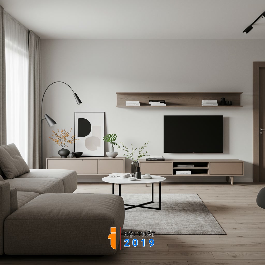 Lựa chọn nội thất phòng khách hiện đại: Từ sofa đến kệ tivi