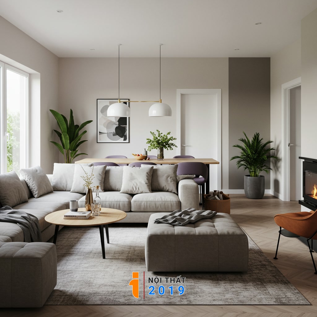Lựa chọn nội thất và phụ kiện phù hợp với không gian mở