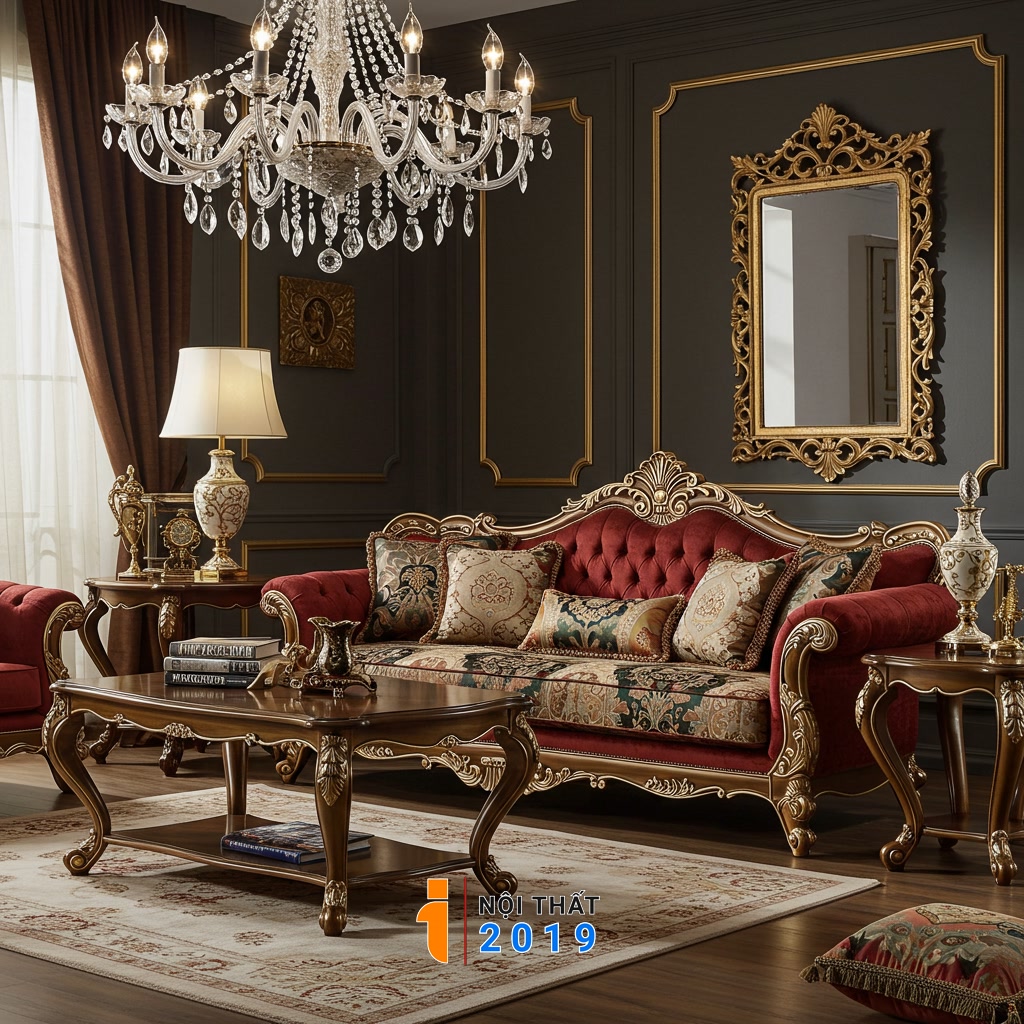 Lựa chọn Đồ Nội thất và Trang trí Đặc trưng Phong cách Hoàng gia