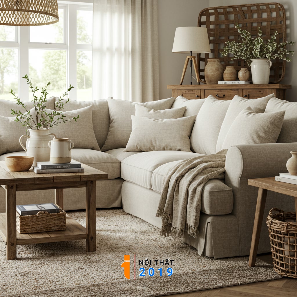 Lựa chọn và bố trí nội thất phong cách Farmhouse