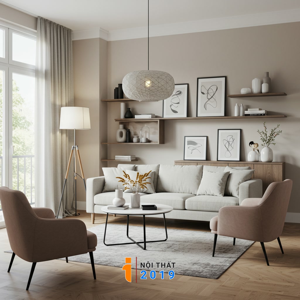 Lựa chọn và phối hợp nội thất, phụ kiện phù hợp với phong cách nhà phố