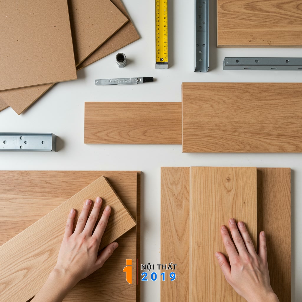 Lựa chọn vật liệu phù hợp để làm kệ tivi