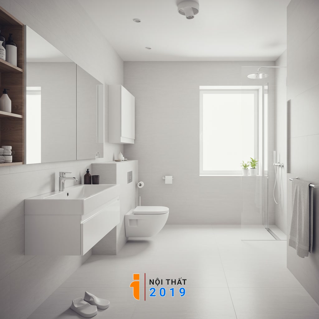 Nguyên tắc bố trí nội thất phòng tắm tối ưu không gian và công năng