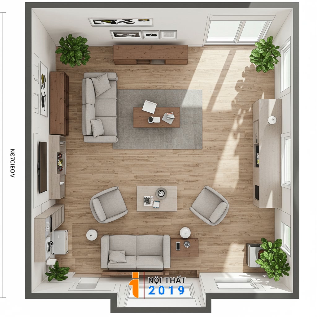 Nguyên tắc bố trí và sắp xếp nội thất