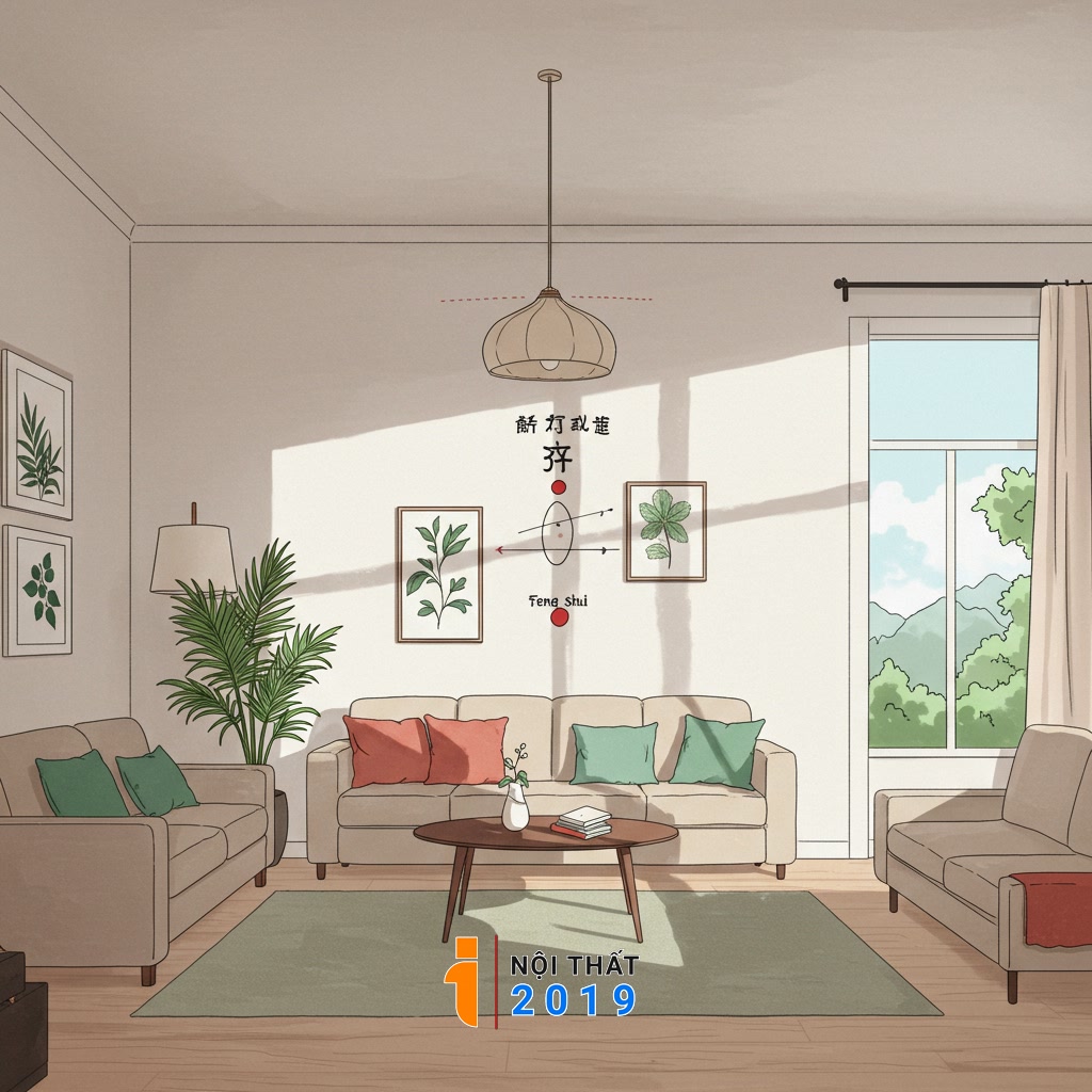 Nguyên tắc phong thủy cơ bản khi bố trí nội thất phòng khách