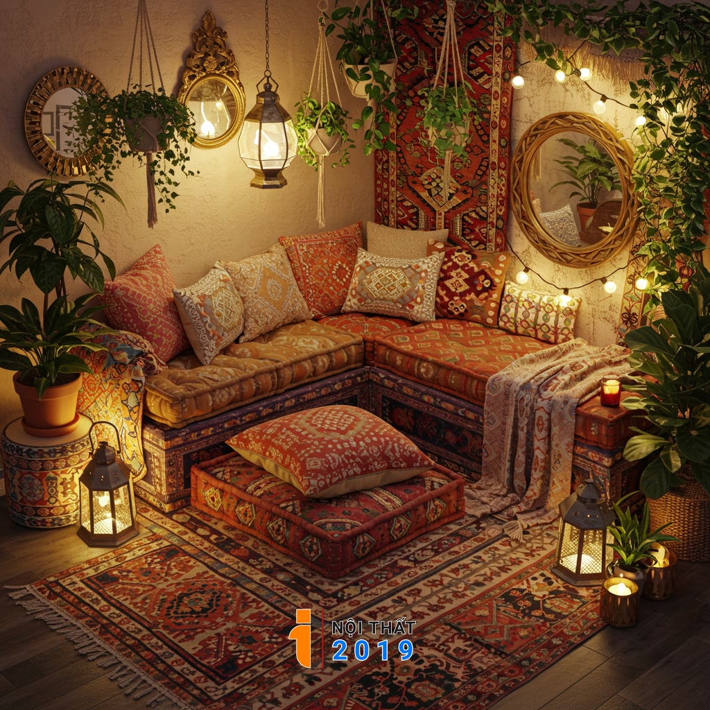 Những Đặc Trưng Cốt Lõi Của Nội Thất Boho