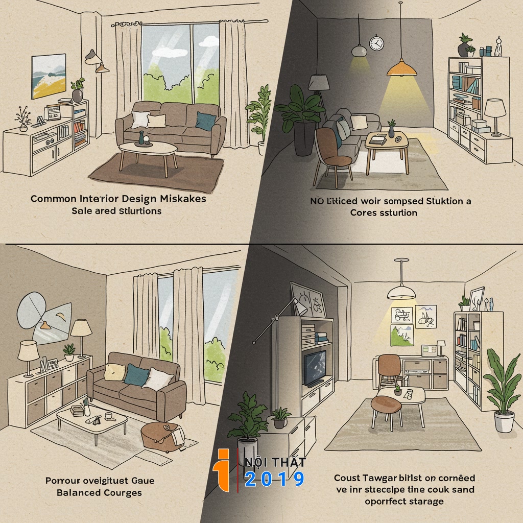 Những Sai Lầm Thường Gặp Và Cách Khắc Phục Khi Thiết Kế Nội Thất