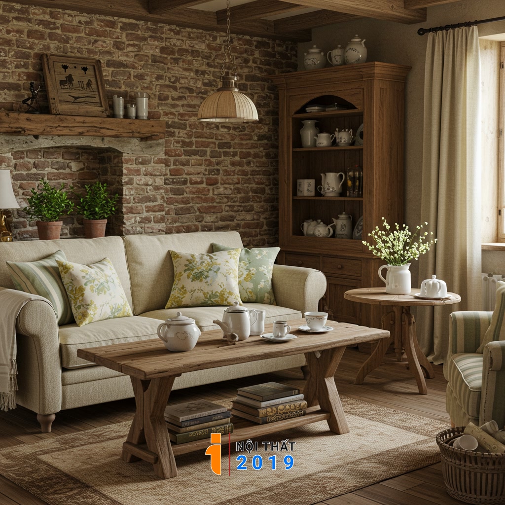 Những yếu tố đặc trưng của nội thất phong cách đồng quê