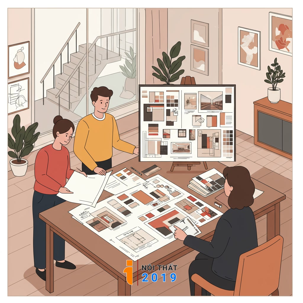 Quy trình thực hiện và những lưu ý khi thiết kế nội thất nhà phố