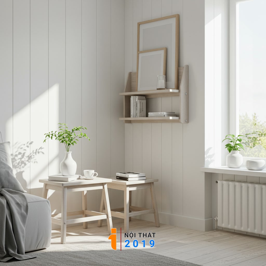 Sắp xếp và phối hợp nội thất tự làm trong không gian sống hiện đại