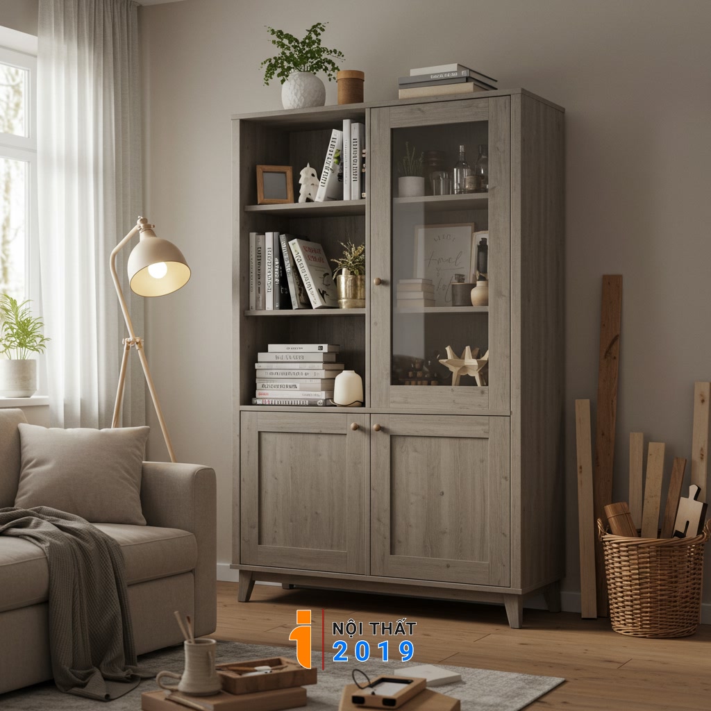 Tại sao nên tự làm tủ trang trí phòng khách và vai trò trong nội thất