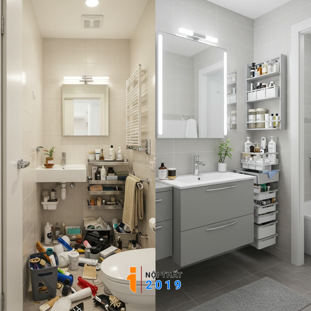 Tại sao sắp xếp nội thất phòng tắm thông minh lại quan trọng?