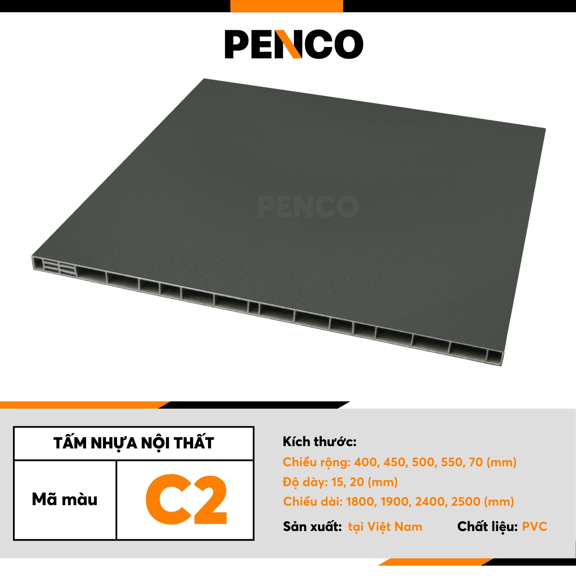Tấm nhựa Penco - Màu C2