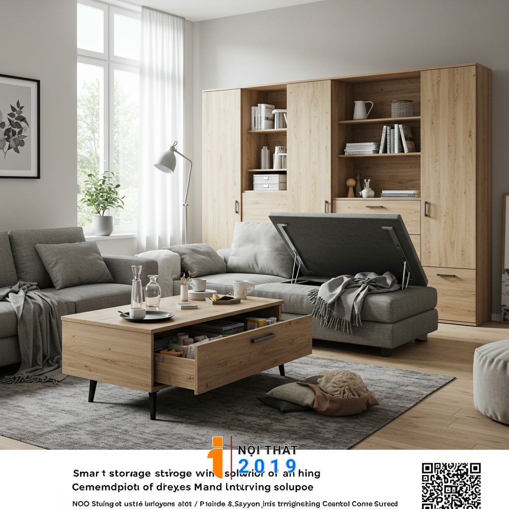 Tận dụng giải pháp lưu trữ thông minh cho đồ dùng nội thất