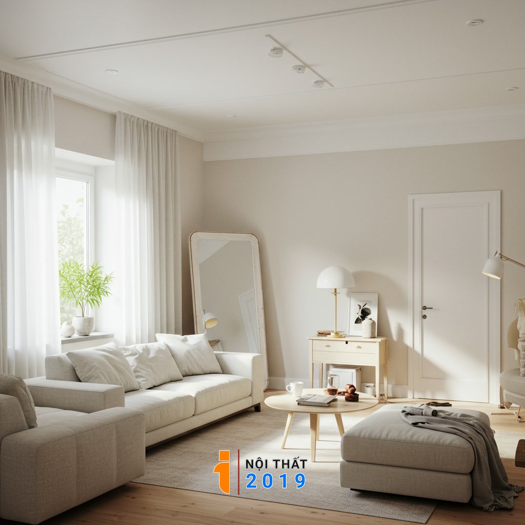 Tạo hiệu ứng thị giác giúp không gian thoáng đãng