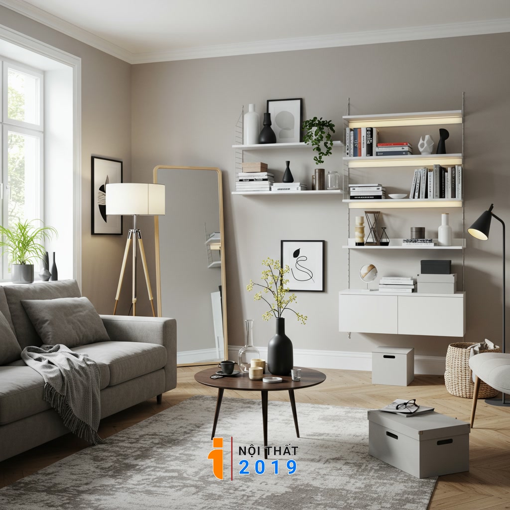 Tối ưu hóa không gian bằng phụ kiện và ánh sáng