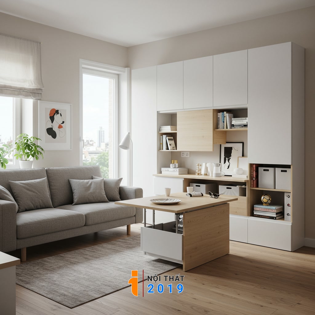 Tối ưu hóa không gian qua giải pháp lưu trữ và đa năng