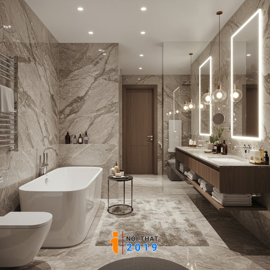 Tổng Quan Về Thiết Kế Nội Thất Phòng Tắm Hiện Đại Sang Trọng