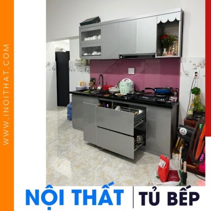 Tủ Bếp Chữ I 2in1 cho bàn thờ quan âm tại phường Chương Mỹ