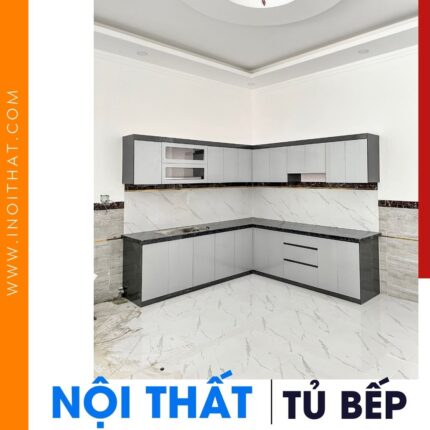 Tủ Bếp chữ L cớ bản tại phường Kiến Hưng