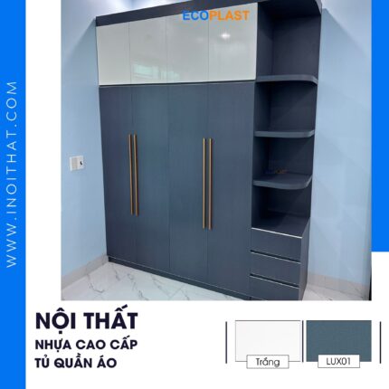 Tủ quần áo 2 buồng xanh ngọc bích tại phường Lĩnh Nam